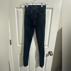 Abercrombie & Fitch Ultra High Rise Super Skinny Jeans - Dark Indigo
